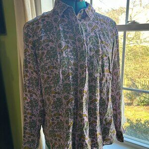 J. Crew silk button up blouse